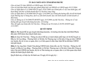 Quyết định 30/2007/QĐ-UBND Đề án quy hoạch nhà hàng karaoke, vũ trường