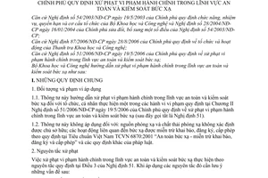 Thông tư 12/2007/TT-BKHCN xử phạt vi phạm hành chính an toàn kiểm soát bức xạ hướng dẫn Nghị định 51/2006/NĐ-CP