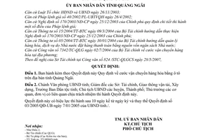 Quyết định 15/2007/QĐ-UBND cước vận chuyển hàng hóa