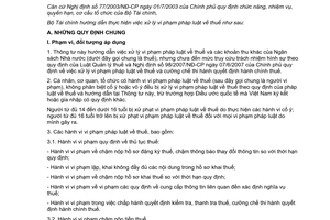 Thông tư 61/2007/TT-BTC hướng dẫn thực hiện xử lý vi phạm pháp luật thuế