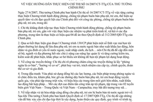 Công văn  1268/BCA  hướng dẫn thực hiện CT 16/2007/CT-TTG công tác phòng, chống tội phạm buôn bán phụ nữ, trẻ em