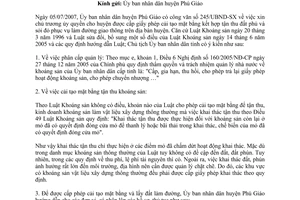 Công văn 3460/UBND-SX cấp phép cải tạo đất, tận thu đất san lấp làm đường