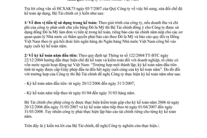 Công văn  9540/BTC-CĐKT  sửa đổi chế độ kế toán áp dụng