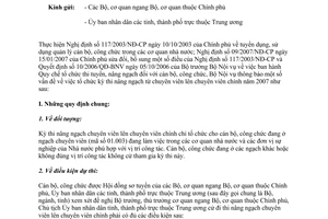 Công văn  2080/BNV-CCVC  tổ chức kỳ thi nâng ngạch từ chuyên viên lên chuyên viên chính  2007