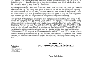 Công văn 9740/BTC-QLCS miễn giảm tiền sử dụng đất người có công với cách mạng