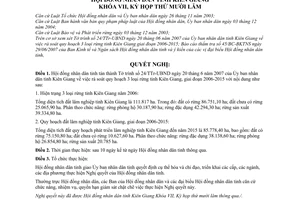 Nghị quyết 50/2007/NQ-HĐND rà soát quy hoạch 3 loại rừng phòng hộ, đặc dụng