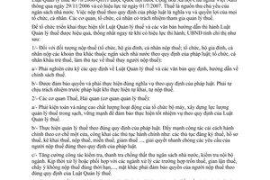 Chỉ thị 15/2007/CT-UBND triển khai thực hiện Luật Quản lý thuế Long An
