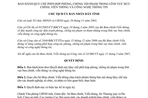 Quyết định 1494/QĐ-UBND năm 2007 chống tội phạm trong lĩnh vực bưu chính Đắk Lắk