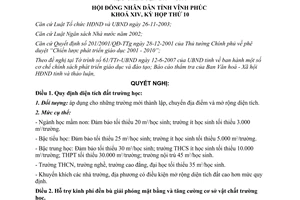 Nghị quyết 15/2007/NQ-HĐND chính sách phát triển giáo dục 2007 2010 Vĩnh Phúc