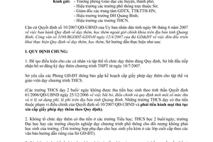 Hướng dẫn 949/HD-SGDĐT-GDTrH  tổ chức, quản lý dạy - học thêm