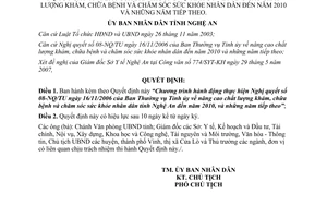 Quyết định 81/2007/QĐ-UBND Chương trình hành động thực hiện Nghị quyết 08-NQ/TU