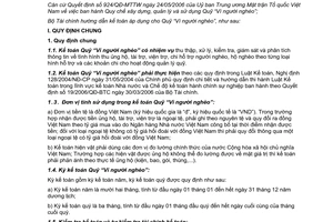 Thông tư 77/2007/TT-BTC hướng dẫn kế toán áp dụng Quỹ Vì người nghèo