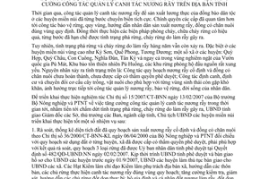 Chỉ thị 18/2007/CT-UBND triển khai thực hiện chỉ thị 15/2007/CT-BNN tăng cường công tác quản lý canh tác nương rẫy địa bàn Nghệ An