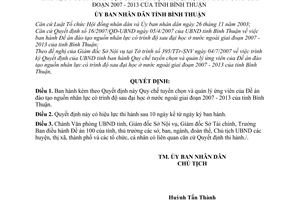 Quyết định 33/2007/QĐ-UBND  Quy chế tuyển chọn quản lý ứng viên