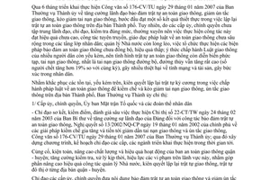 Chỉ thị 04-CT/TU tăng cường lãnh đạo lập lại trật tự kỷ cương chấp hành pháp luật giao thông Hồ Chí Minh