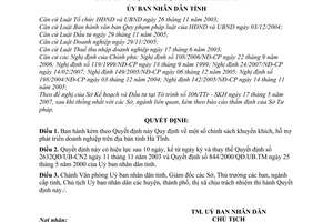 Quyết định 30/2007/QĐ-UBND  Quy định chính sách khuyến khích, hỗ trợ phát triển doanh nghiệp trên địa bàn tỉnh Hà Tĩnh