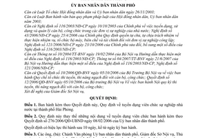 Quyết định 1254/2007/QĐ-UBND  tuyển dụng viên chức sự nghiệp nhà nước