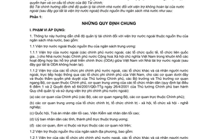 Thông tư 82/2007/TT-BTC hướng dẫn chế độ quản lý tài chính nhà nước viện trợ không hoàn lại nước ngoài thuộc nguồn thu NSNN