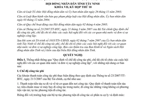 Nghị quyết 03/2007/NQ-HĐND chế độ công tác phí chi tổ chức hội nghị