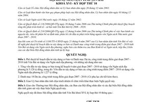 Nghị quyết 04/2007/NQ-HĐND Kế hoạch đầu tư xây dựng cơ bản