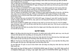 Nghị quyết 07/2007/NQ-HĐND chế độ, danh mục, mức thu phí lệ phí trên địa bàn tỉnh Cao Bằng