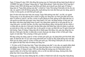 Chỉ thị 881/CT-TTg năm 2007 tổ chức sơ kết 20 năm "Ngày Biên phòng toàn dân"