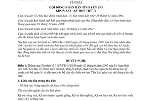 Nghị quyết 03/2007/NQ-HĐND chính sách thu hút, khuyến khích phát triển đội ngũ