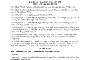 Nghị quyết 05/2007/NQ-HĐND điều chỉnh bổ sung ban hành mới phí lệ phí