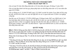 Nghị quyết 95/2007/NQ-HĐND chế độ công tác phí, chi tổ chức hội nghị