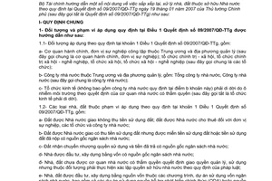 Thông tư 83/2007/TT-BTC sắp xếp lại xử lý nhà đất sở hữu Nhà nước hướng dẫn Quyết định 09/2007/QĐ-TTg