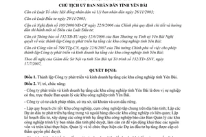 Quyết định 999/QĐ-UBND năm 2007 thành lập Công ty phát triển kinh doanh hạ tầng