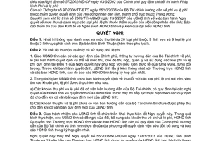 Nghị quyết 60/2007/NQ-HĐND danh mục và mức thu tối đa các loại phí, lệ phí trên địa bàn tỉnh Bình Thuận