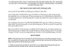 Quyết định số 443/QĐ-UBND mức thu nội dung chi ma túy mại dâm cai nghiện Bạc Liêu