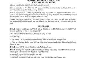 Nghị quyết 81/2007/NQ-HĐND16 tổ chức lực lượng chế độ công an xã Tỉnh Bắc Ninh
