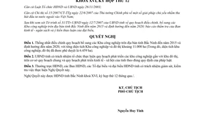 Nghị quyết 80/2007/NQ-HĐND16 quy hoạch điều chỉnh Khu công nghiệp tỉnh Bắc Ninh