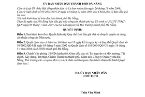 Quyết định 41/2007/QĐ-UBND Quy chế Bán đấu giá nhà và chuyển quyền sử dụng đất thuộc công sản Nhà nước