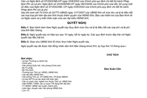 Nghị quyết 11/2007/NQ-HĐND mức thu tỷ lệ điều tiết các loại phí, lệ phí