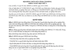 Nghị quyết 70/2007/NQ-HĐND quyết định tổng biên chế sự nghiệp Nhà nước Lâm Đồng