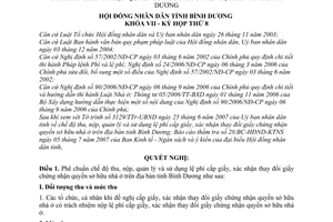 Nghị quyết 11/2007/NQ-HĐND7 chế độ thu nộp quản lý sử dụng lệ phí