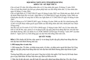 Nghị quyết 10/2007/NQ-HĐND7 chế độ thu nộp quản lý sử dụng lệ phí