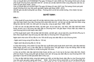 Quyết định 113/2007/QĐ-TTg phê duyệt danh sách xã hoàn thành mục tiêu Chương trình phát triển kinh tế xã hội xã vùng đồng bào dân tộc Chương trình 135