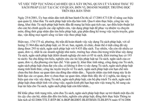 Chỉ thị 11/2007/CT-UBND xây dựng quản lý khai thác tủ sách pháp luật Đắk Lắk