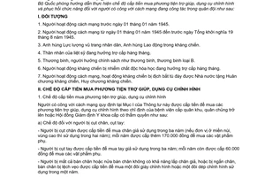 Thông tư 113/2007/TT-BQP hướng dẫn chế độ cấp tiền mua phương tiện trợ giúp dụng cụ chỉnh hình phục hồi chức năng người có công CM công tác QĐ