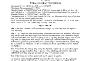 Quyết định 90/2007/QĐ-UBND Đơn giá xây dựng công trình tỉnh Nghệ An Phần Xây dựng