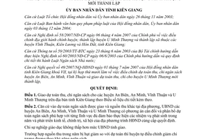 Quyết định 28/2007/QĐ-UBND điều chỉnh dự toán thu chi ngân sách Kiên Giang