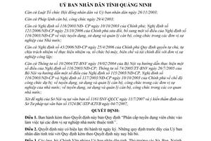 Quyết định 2618/2007/QĐ-UBND tuyển dụng viên chức vào đơn vị sự nghiệp Quảng Ninh
