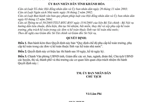 Quyết định 35/2007/QĐ-UBND chế độ phụ cấp kế toán trưởng