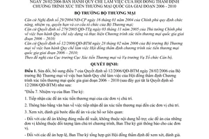 Quyết định 020/2007/QĐ-BTM quy chế làm việc Hội đồng thẩm định Chương trình xúc tiến thương mại quốc gia giai đoạn 2006 2010