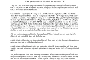 Công văn 3097/TCT-CS thuế suất thuế GTGT sản phẩm chè