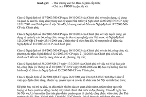 Công văn 1058/UBND hướng dẫn quản lý cán bộ công chức viên chức